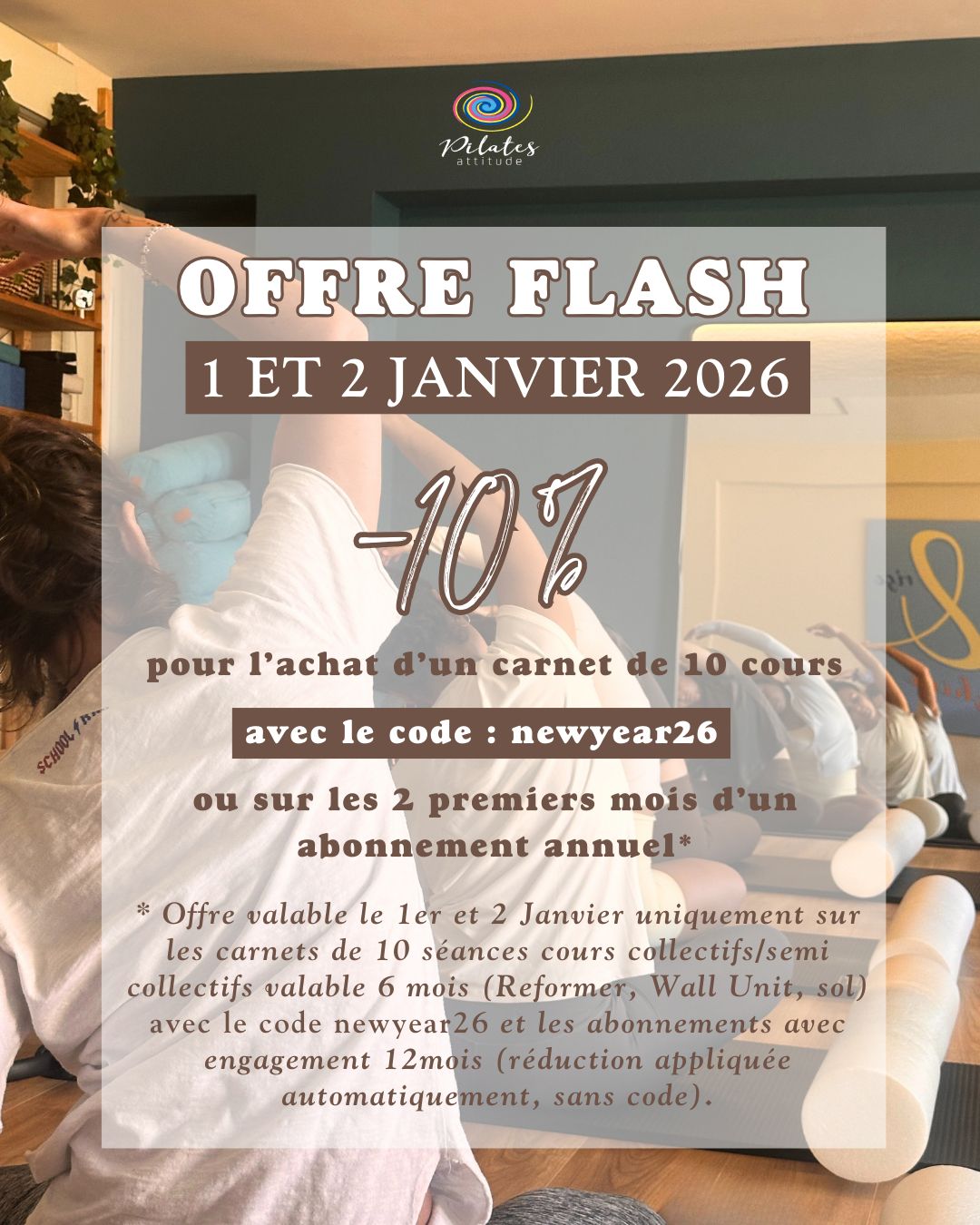 OFFRE FLASH REFORMER PILATES ATTITUDE LE CANNET