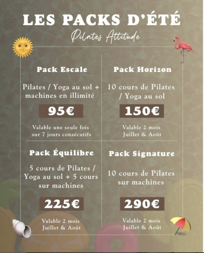 offre spéciale Pilates Attitude - 2té 2026